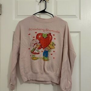 Strawberry Shortcake Pink Sweatshirt and Shorts